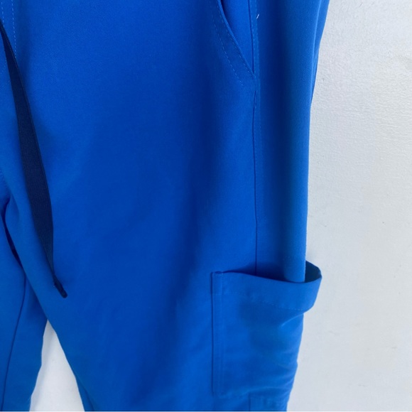 Figs Axim Cargo Scrub Pants in Royal Blue Sz Small - Picture 5 of 10